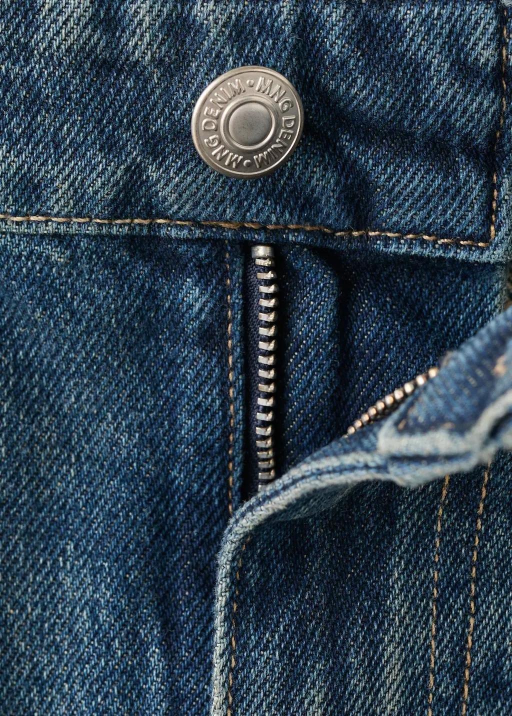Blue Mid-Rise Barrel Jeans, Open Blue, large image number 1
