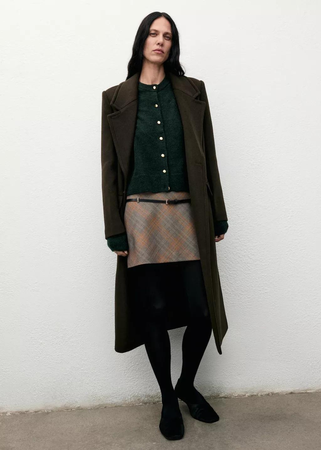 Green Knitted Button Cardigan, 0201_43, large image number 0