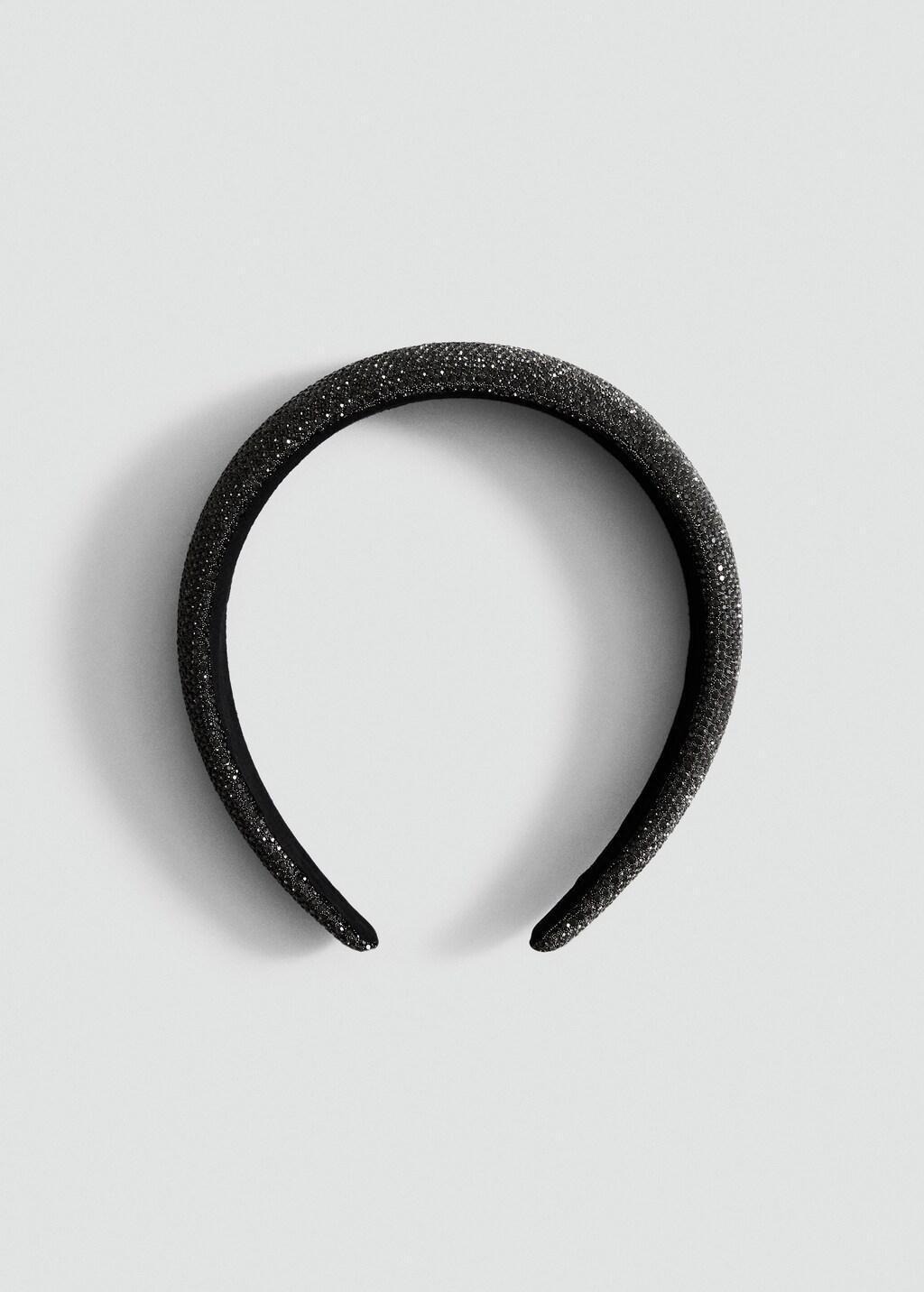 BLACK Crystal headband, 0201_99, large image number 2