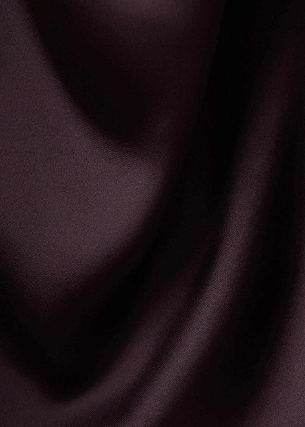 DARK PURPLE Draped neck satin top, Dark Purple, large image number 5