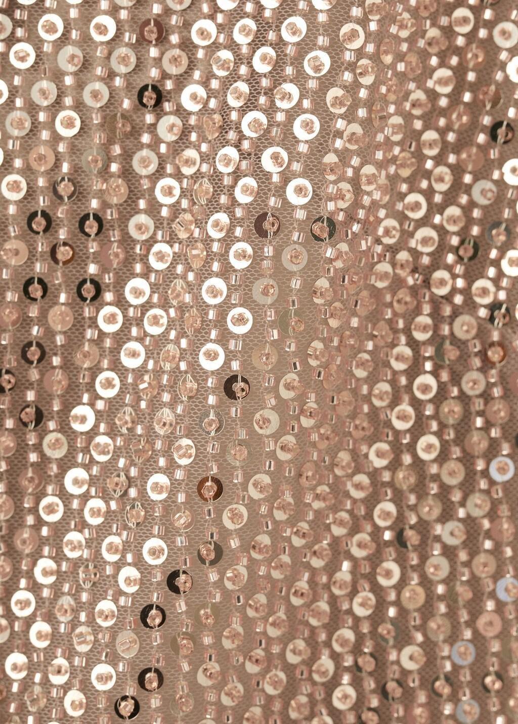 Brown Top With Sequins And Bow, Brown, large image number 5