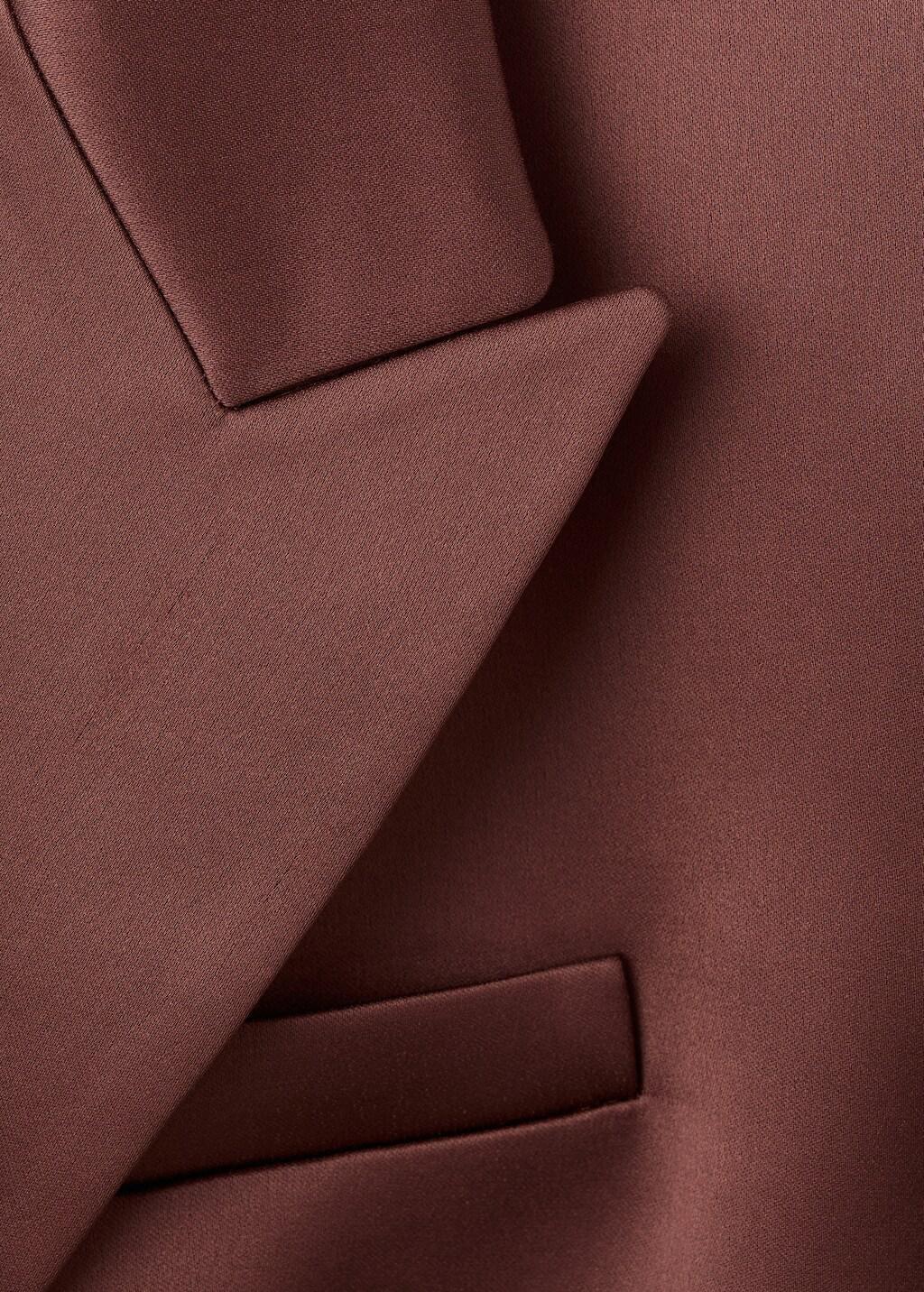 Brown Satin Suit Jacket, 0201_30, medium