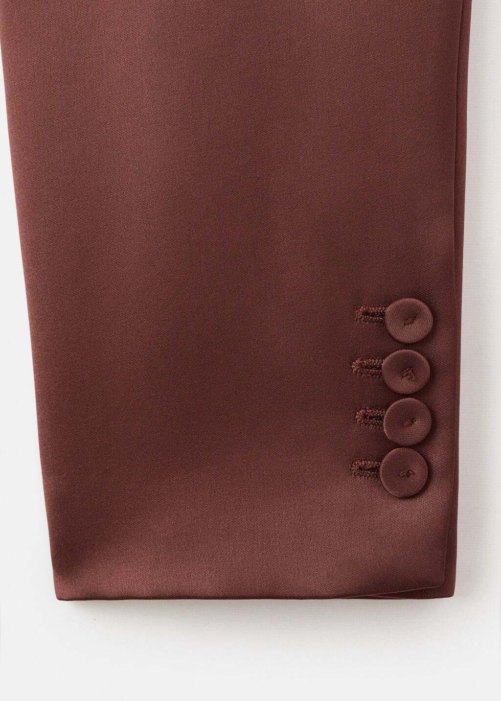 Brown Satin Suit Jacket, 0201_30, large image number 5