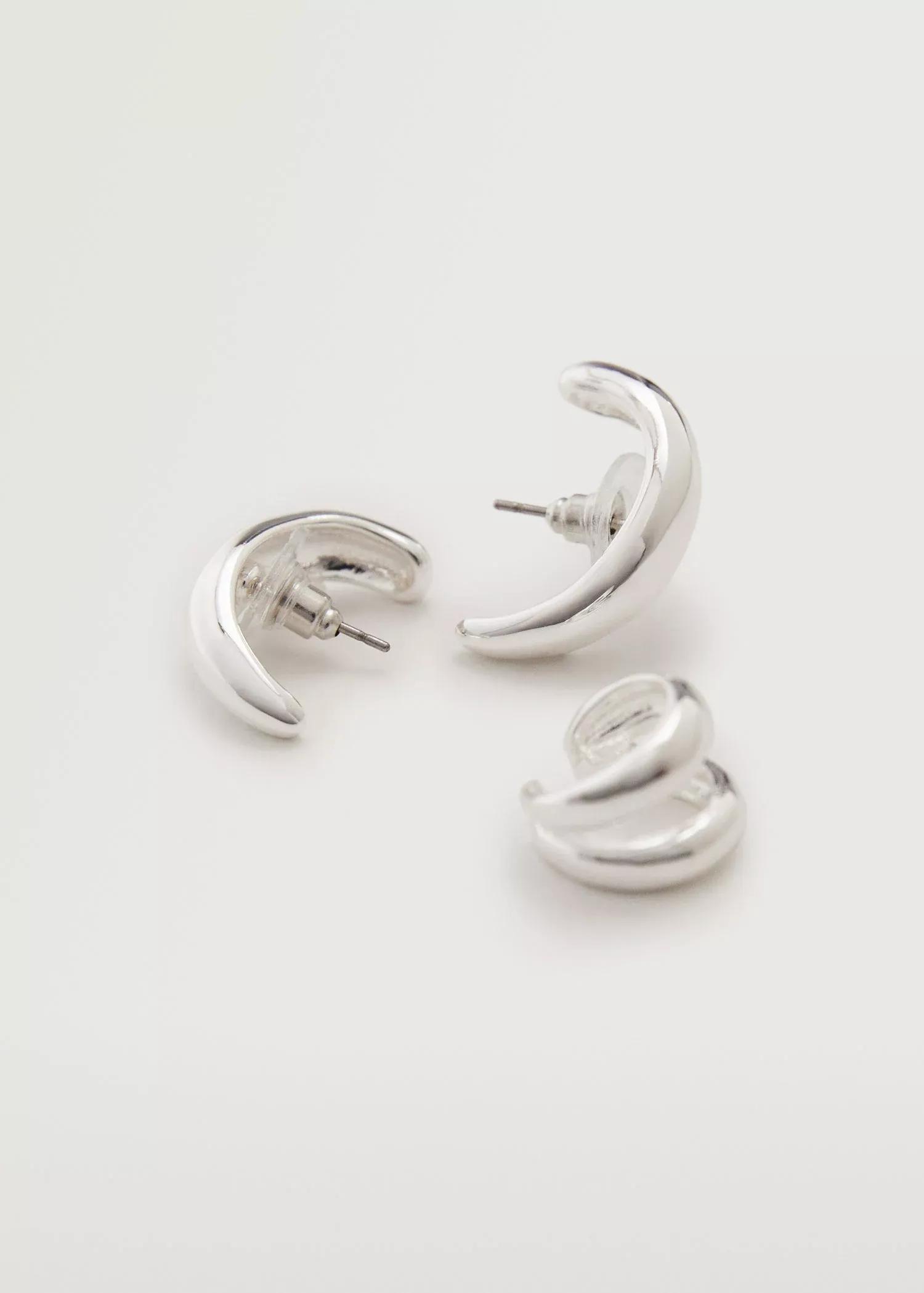 Silver Mixed Earring Set, Women, , large image number 1