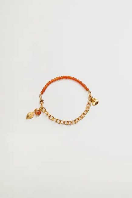 Gold Mixed Bead Bracelet, Women, , large image number 0