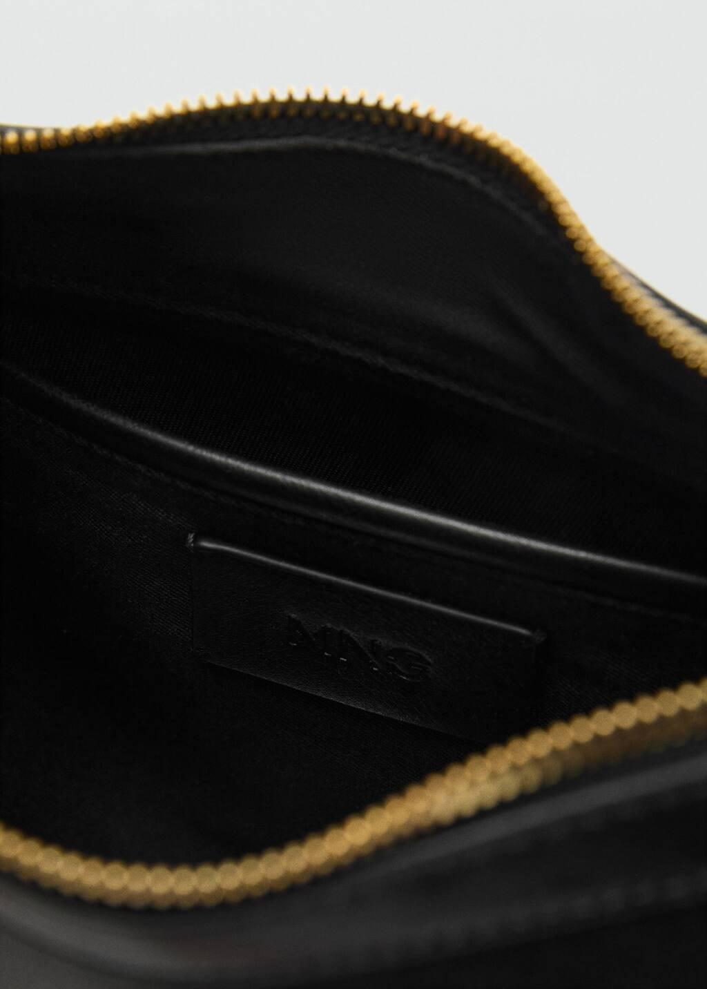 BLACK Small studded shoulder bag, Black, large image number 2