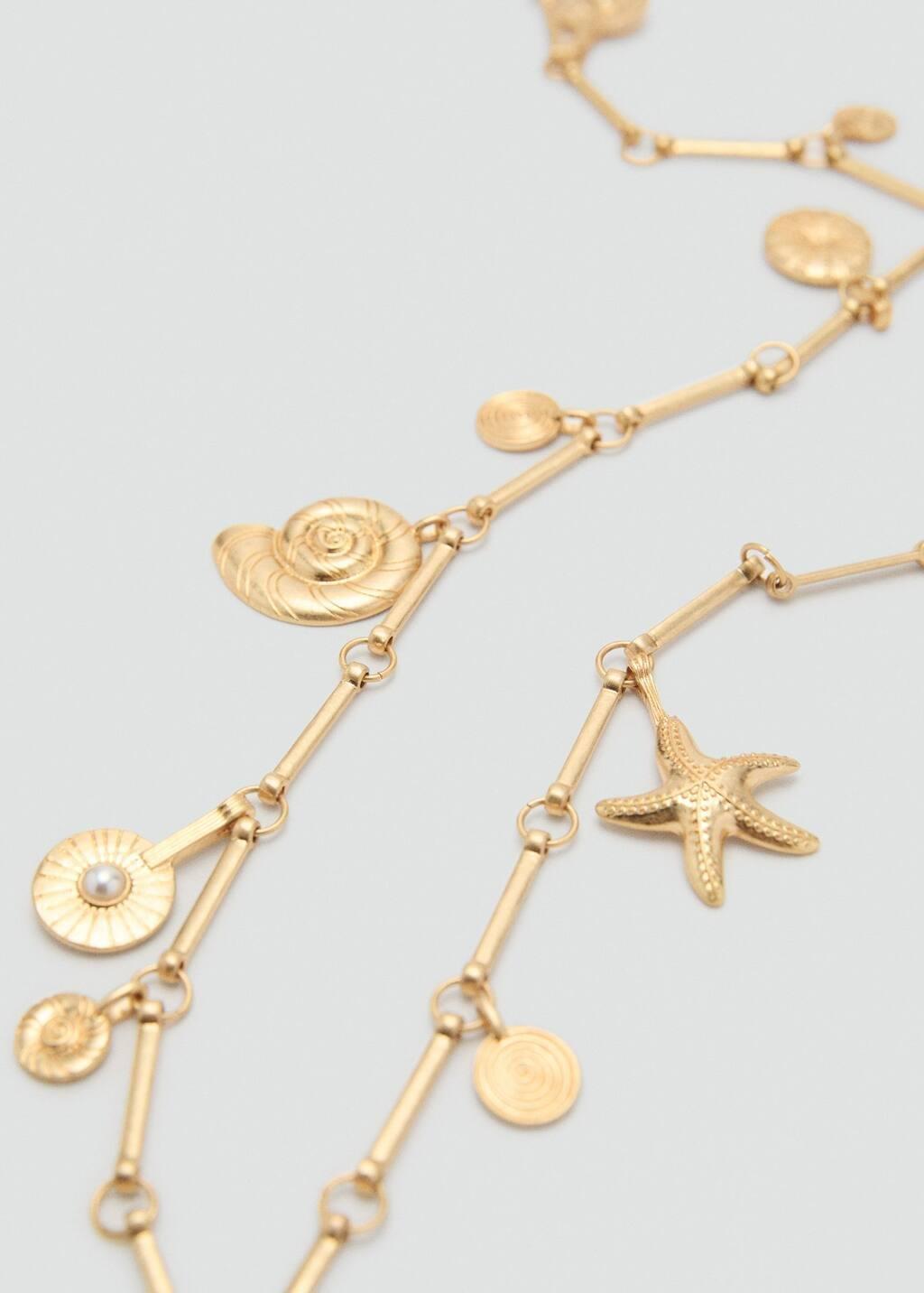 Gold Metal Belt With Hanging Pieces, 0201_OR, large image number 2
