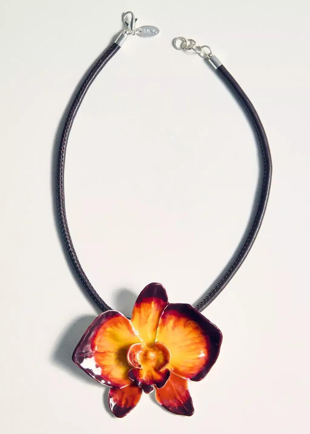 ORANGE Maxi-flower stiff collar, 0201_20, large image number 4