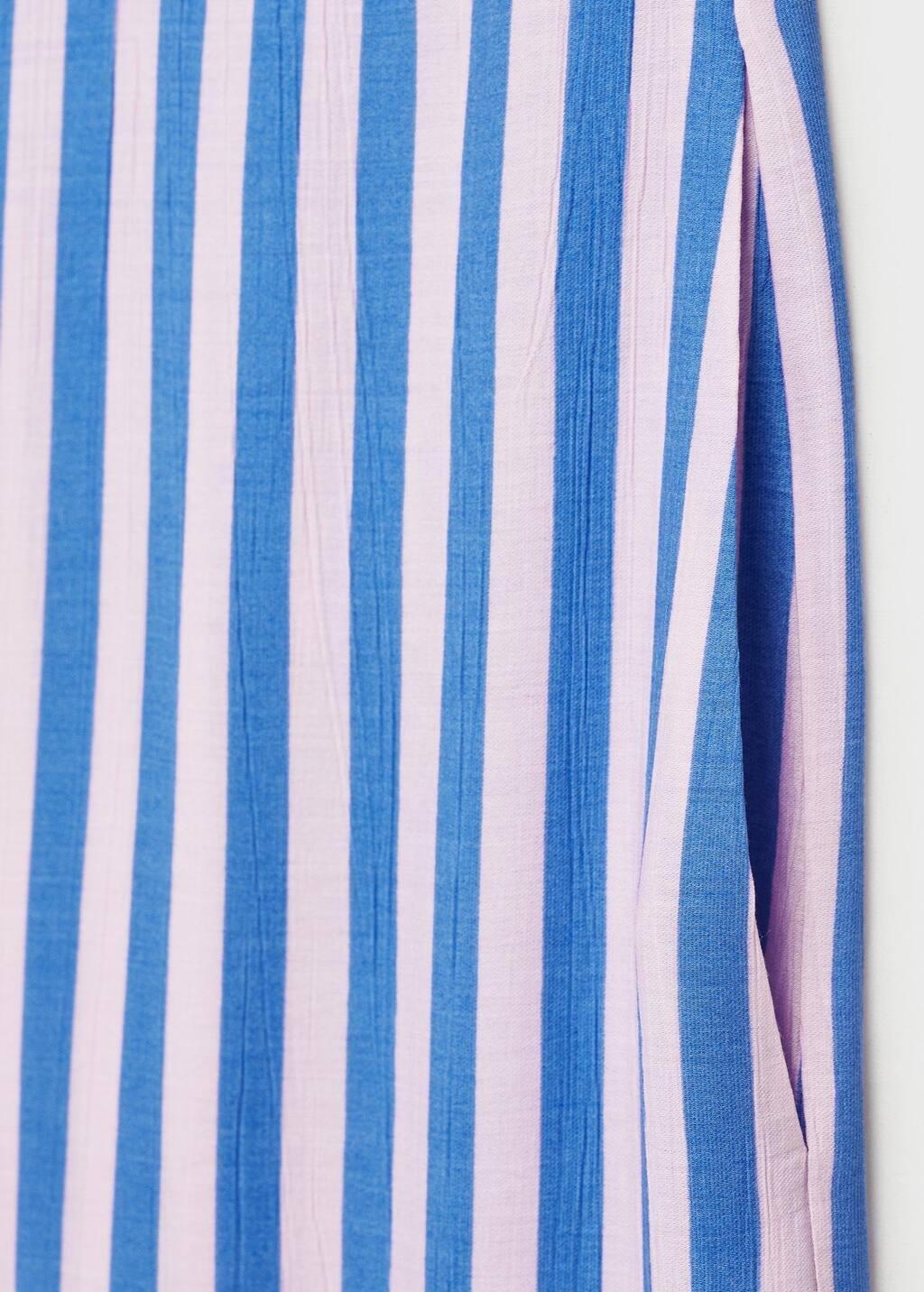 MEDIUM BLUE Stripe-print straight trousers, 0201_52, large image number 4