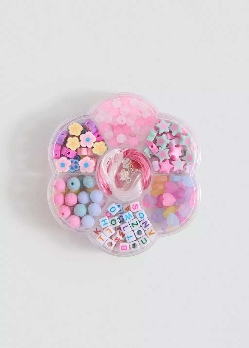 PINK Necklace set, Kids Girl, Pink, large image number 1