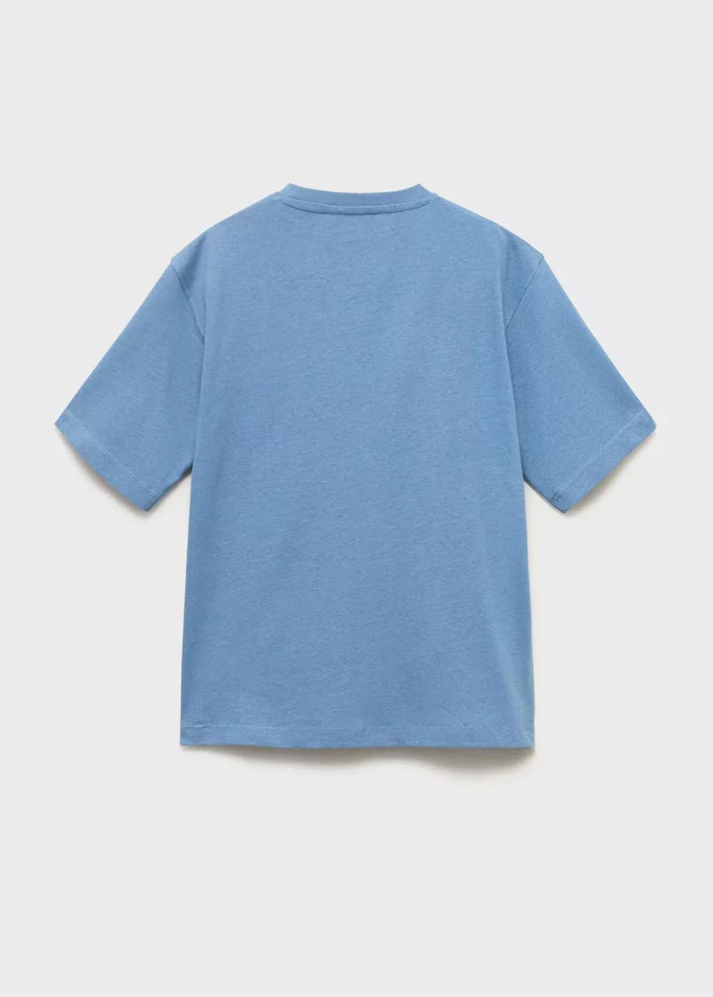 Blue Short-Sleeved Printed T-Shirt, Kids Boys, , large image number 1