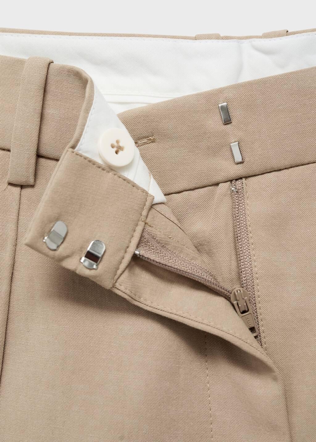 MEDIUM BROWN Linen-blend balloon trousers, , large image number 4