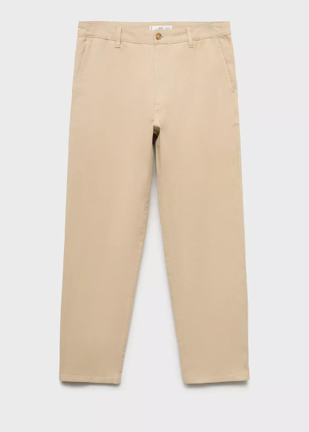 LIGHT BEIGE Regular-fit jeans made from a cotton-linen blend, , large image number 0