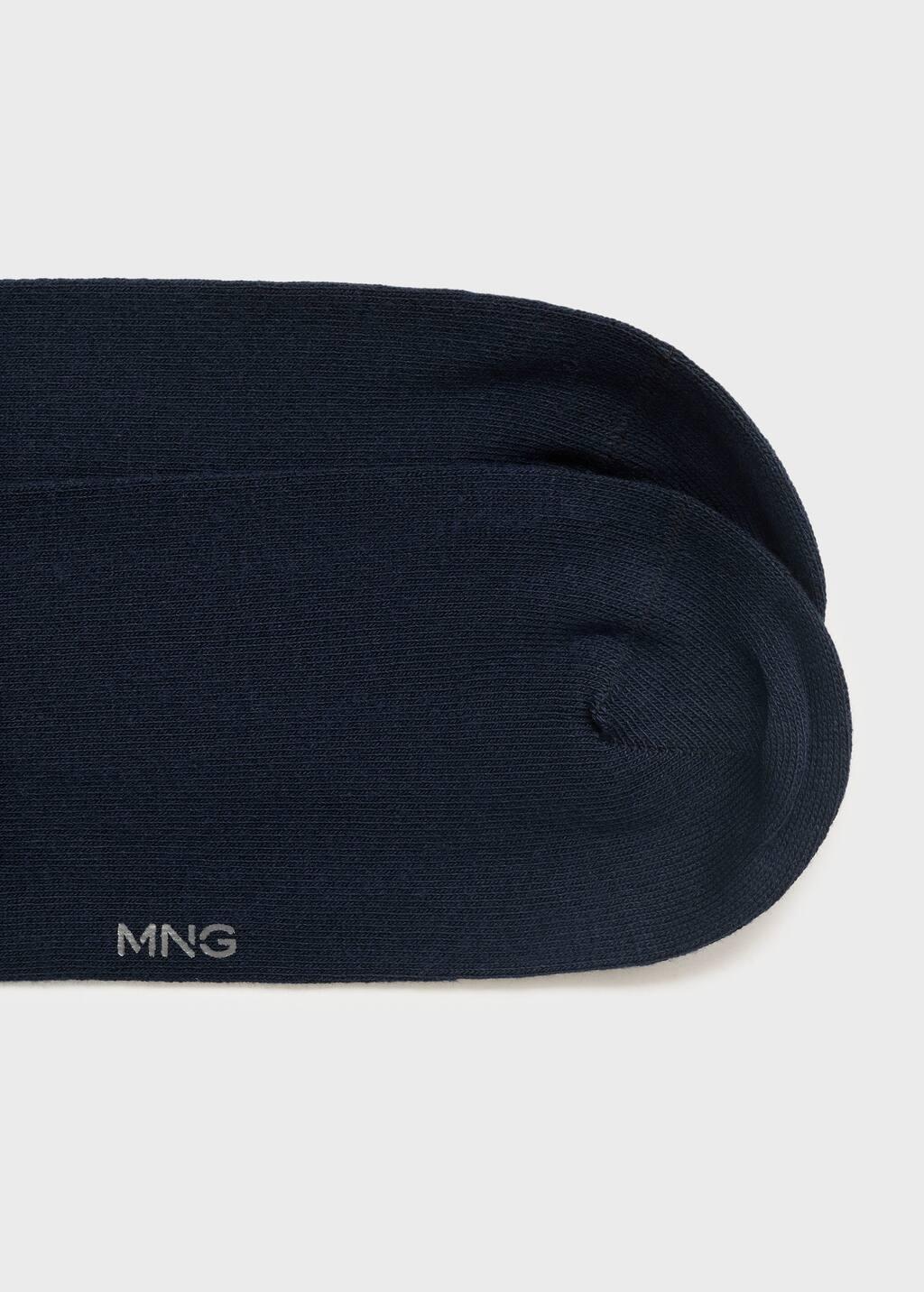 Navy Pack Of 3 Cotton Socks, , large image number 3