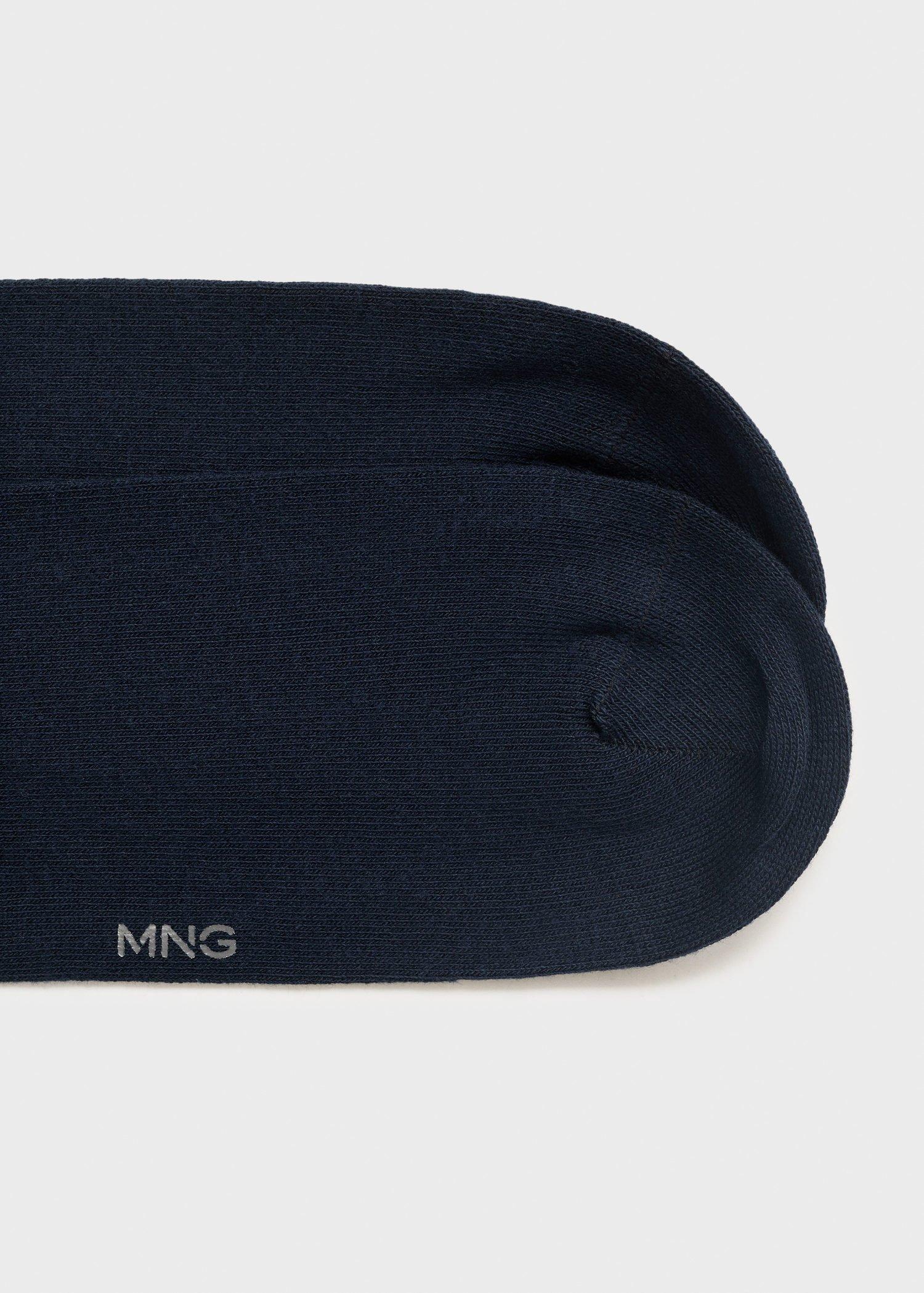 Navy Pack Of 3 Cotton Socks, , large image number 4