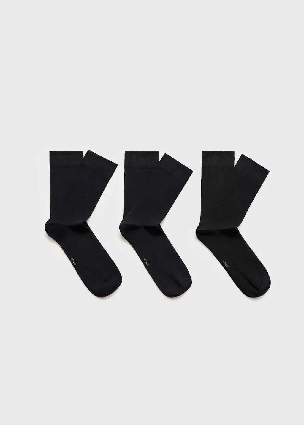Navy Pack Of 3 Cotton Socks, , large image number 8