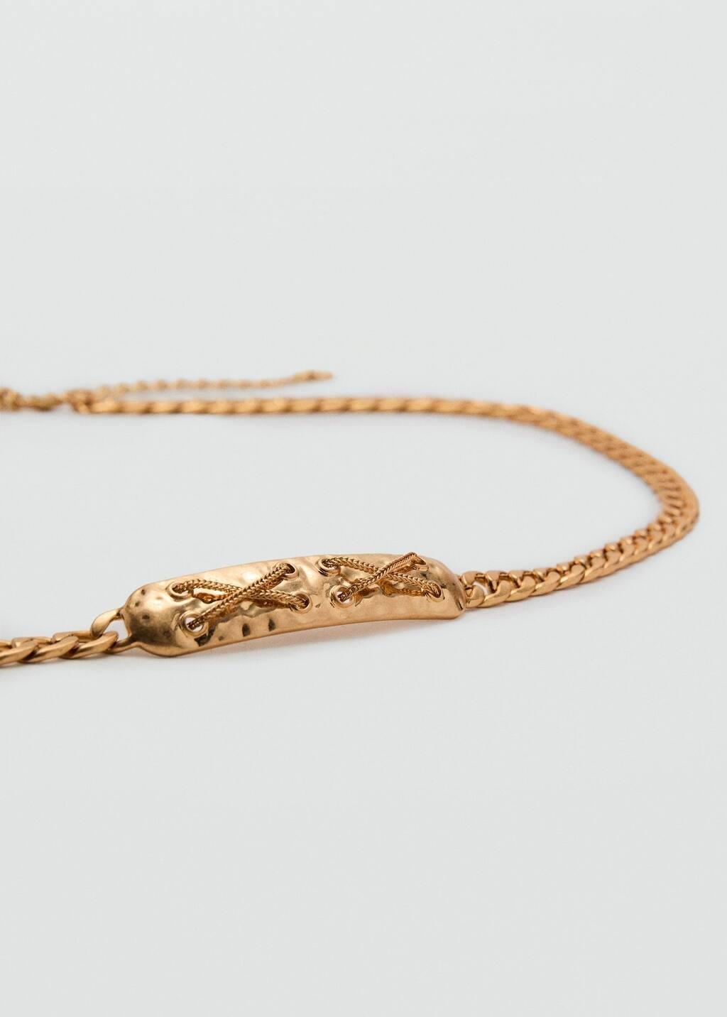 Gold Metal Chain Belt, , medium