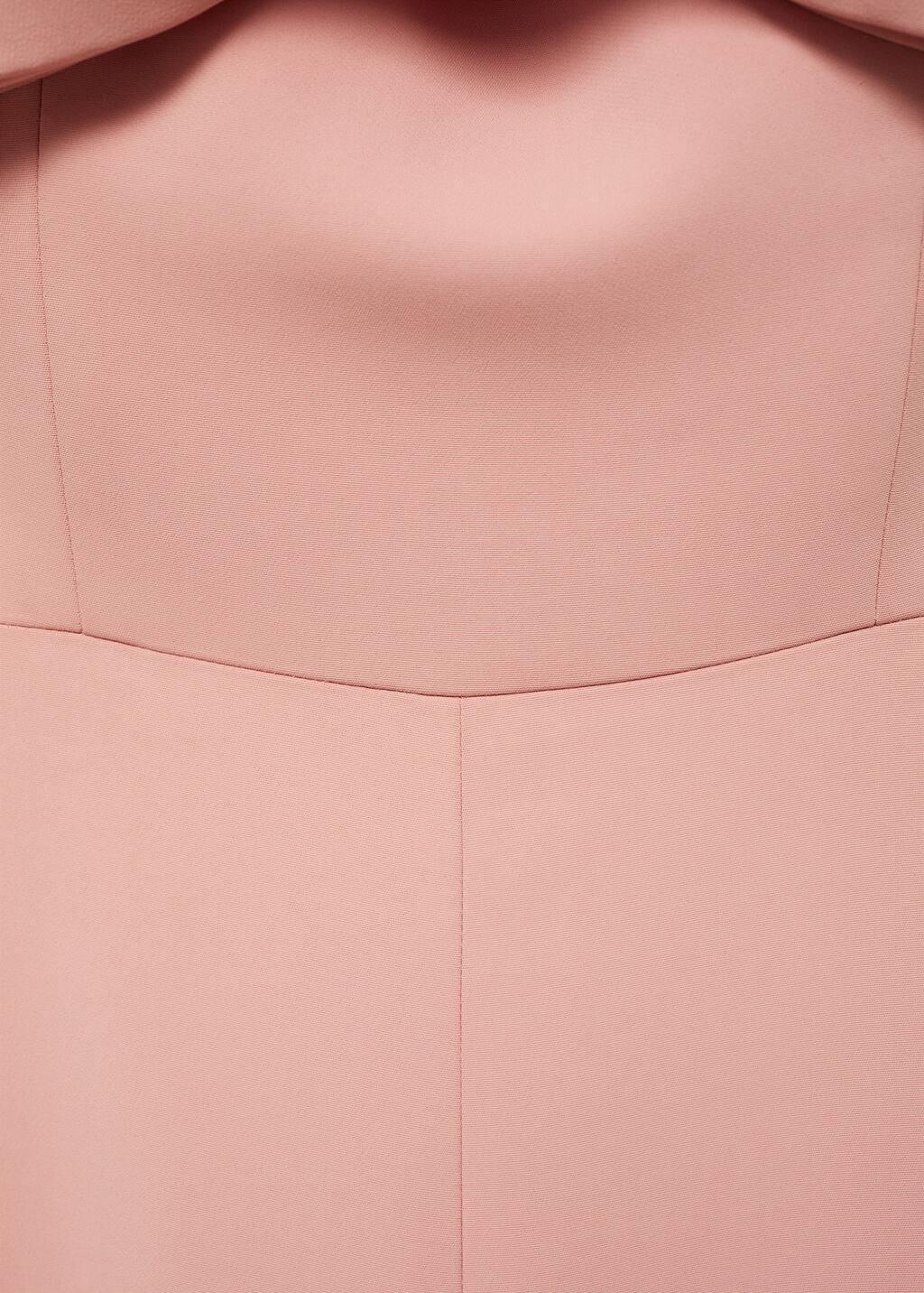 Pink Strapless Jumpsuit With Bow Neckline, , large image number 3