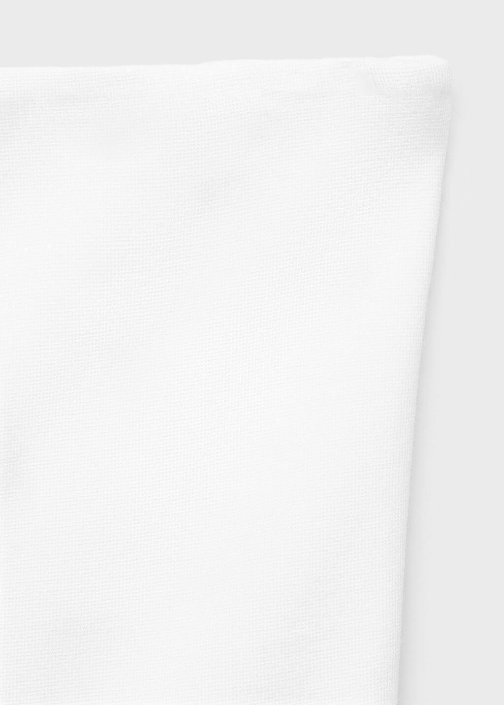 White Strapless Peplum Top, , large image number 4