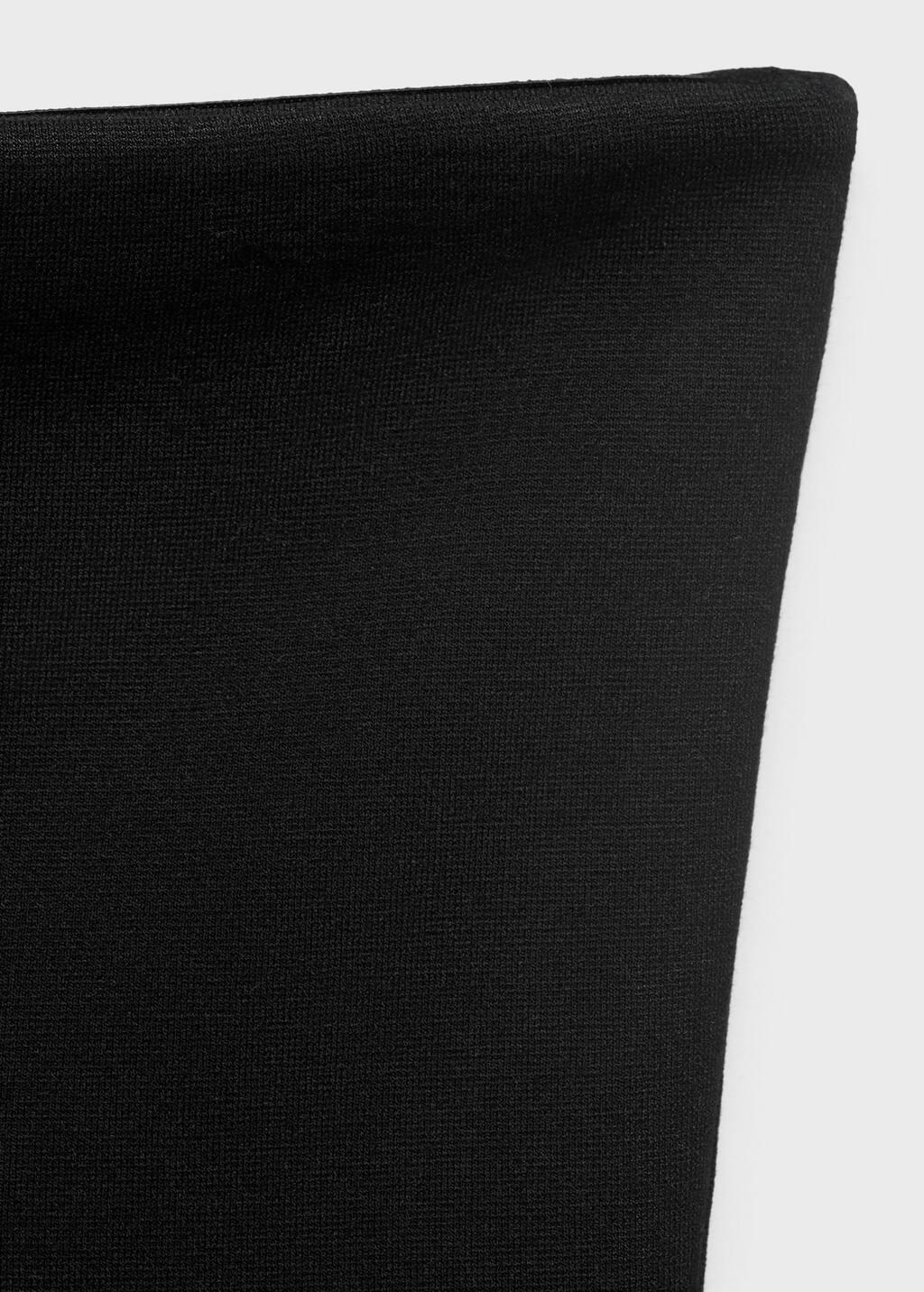 Black Strapless Peplum Top, , large image number 4