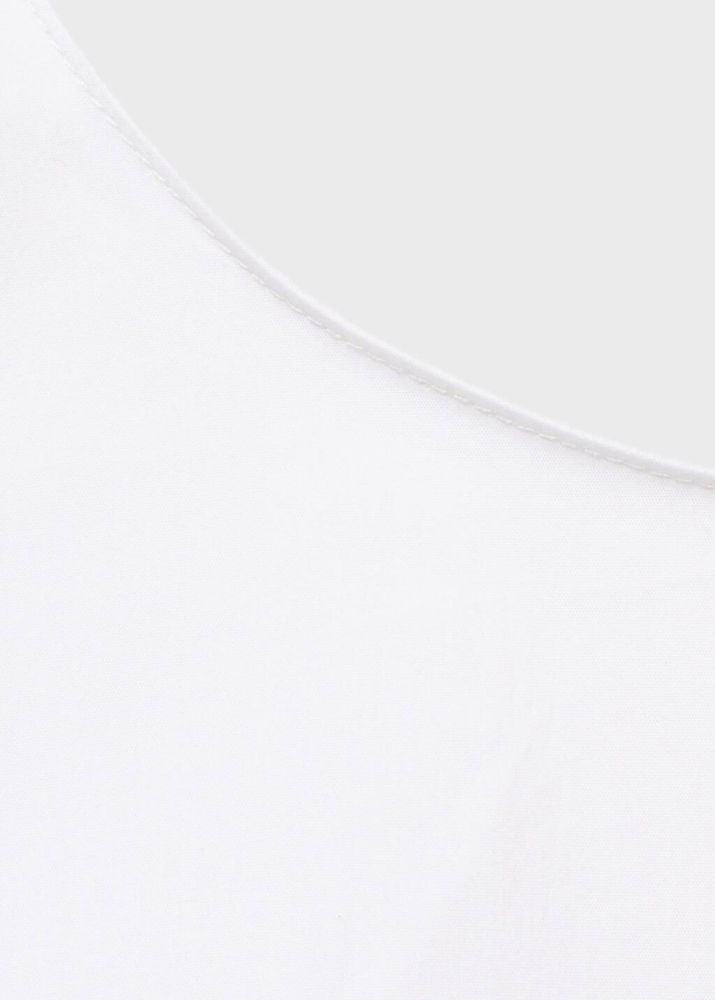 White Crop Top With Bow On The Back, , large image number 4