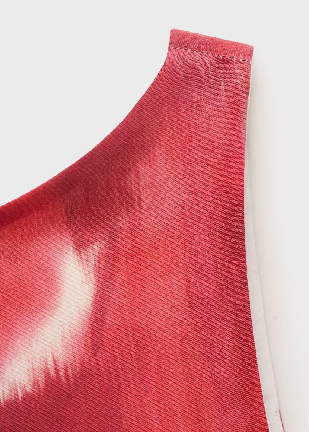 Red Floral-Print Flared Dress, , large image number 2