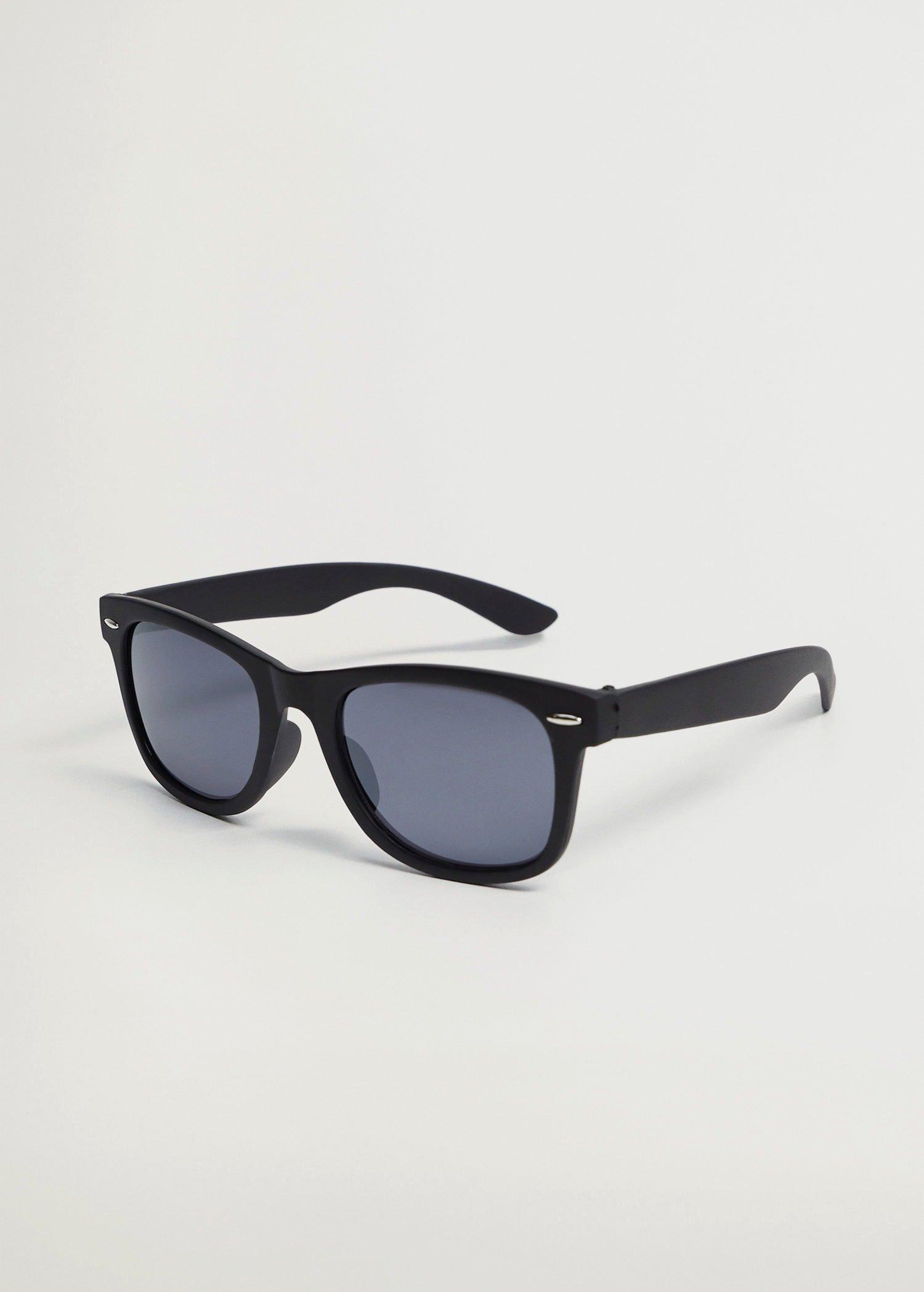 Black Squared Frame Sunglasses, Kids Boy, , large image number 0
