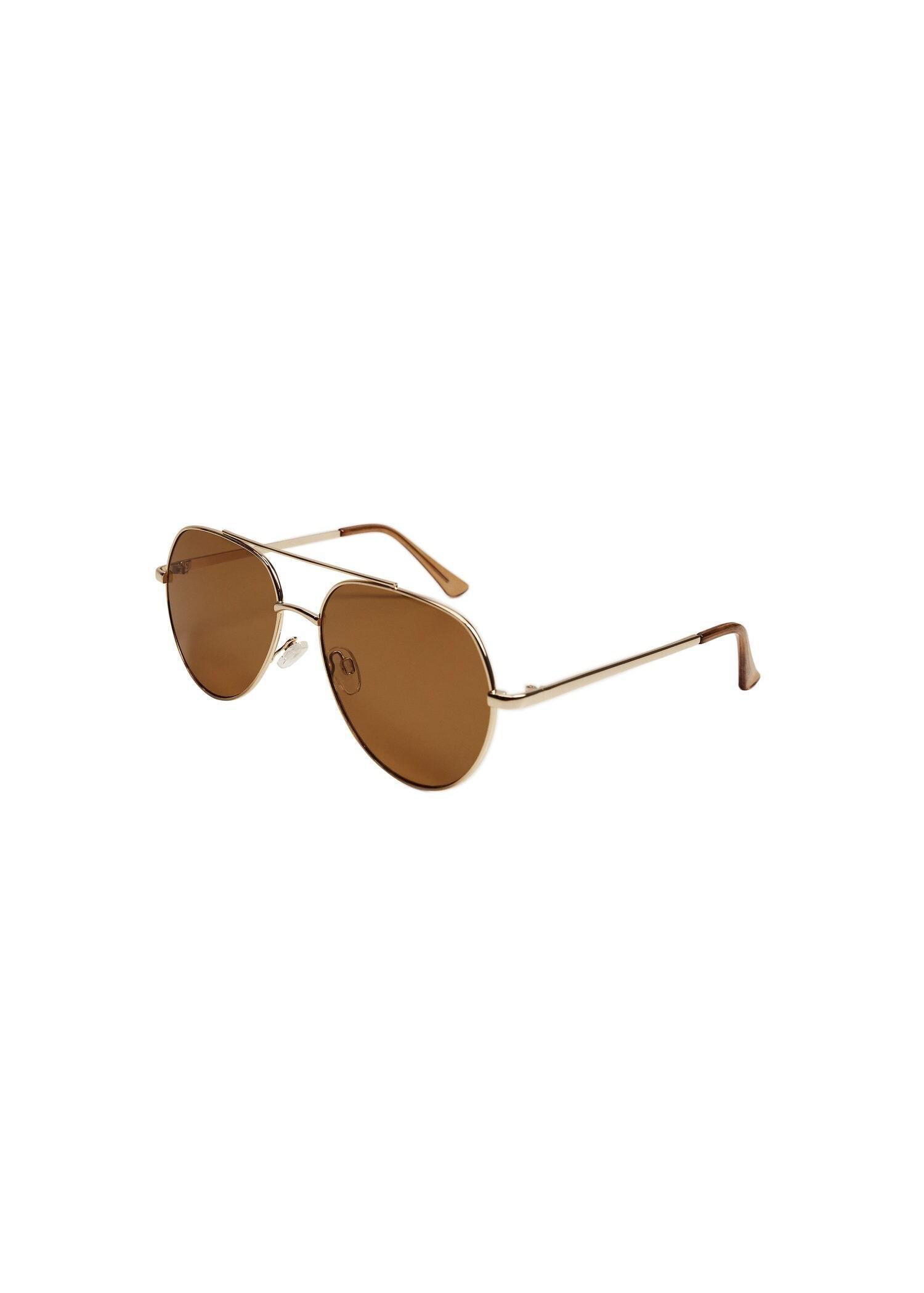 Gold Aviator Frame Sunglasses, Women, , large image number 0