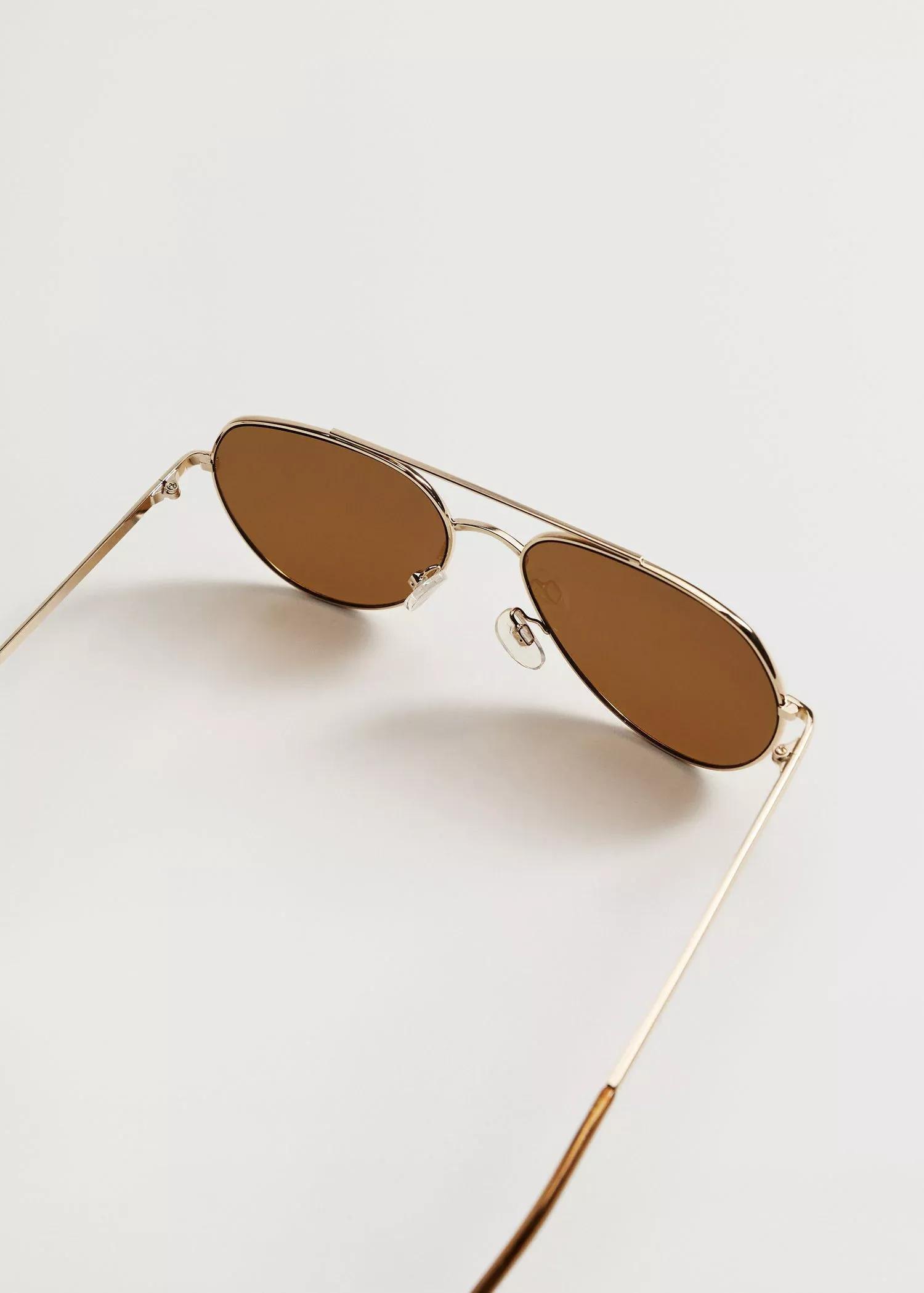 Gold Aviator Frame Sunglasses, Women, , large image number 2