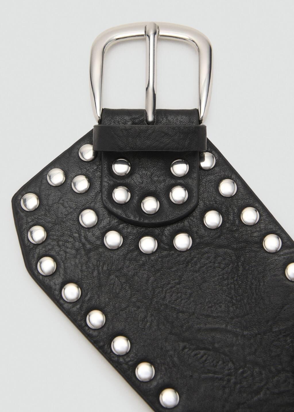 Black Studded Sash Belt, , large image number 2