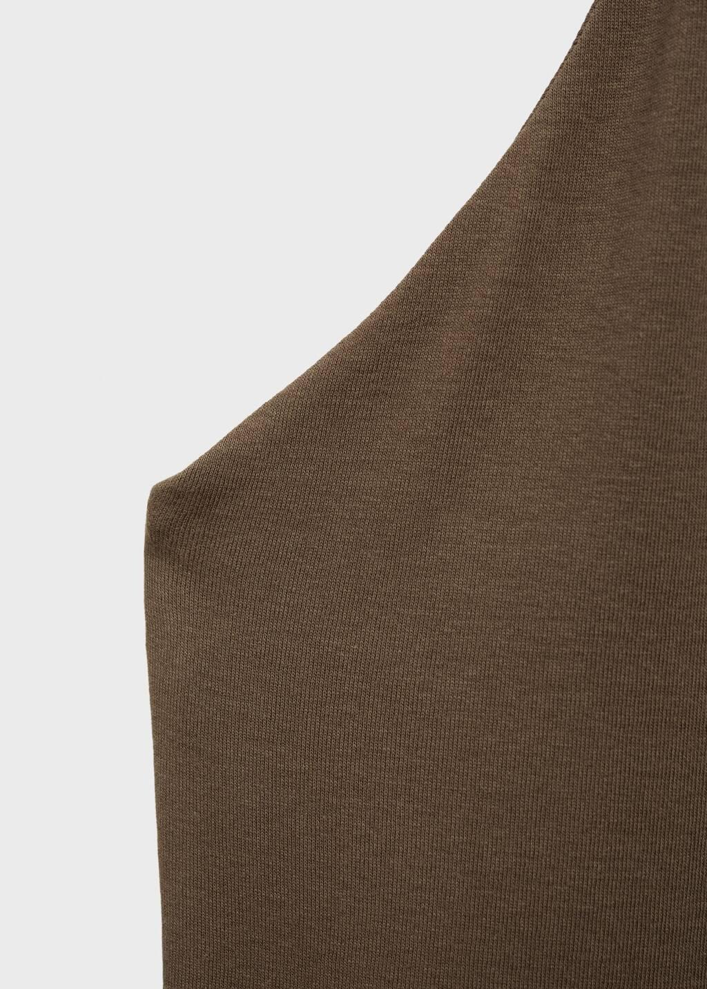 BEIGE - KHAKI Midi-dress with back neckline, , large image number 1