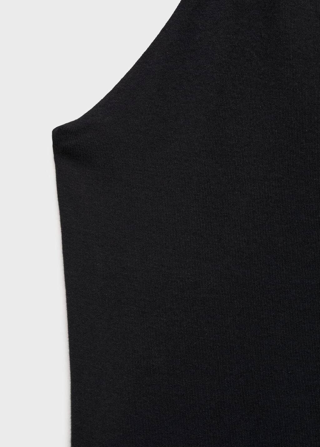 BLACK Midi-dress with back neckline, , large image number 1