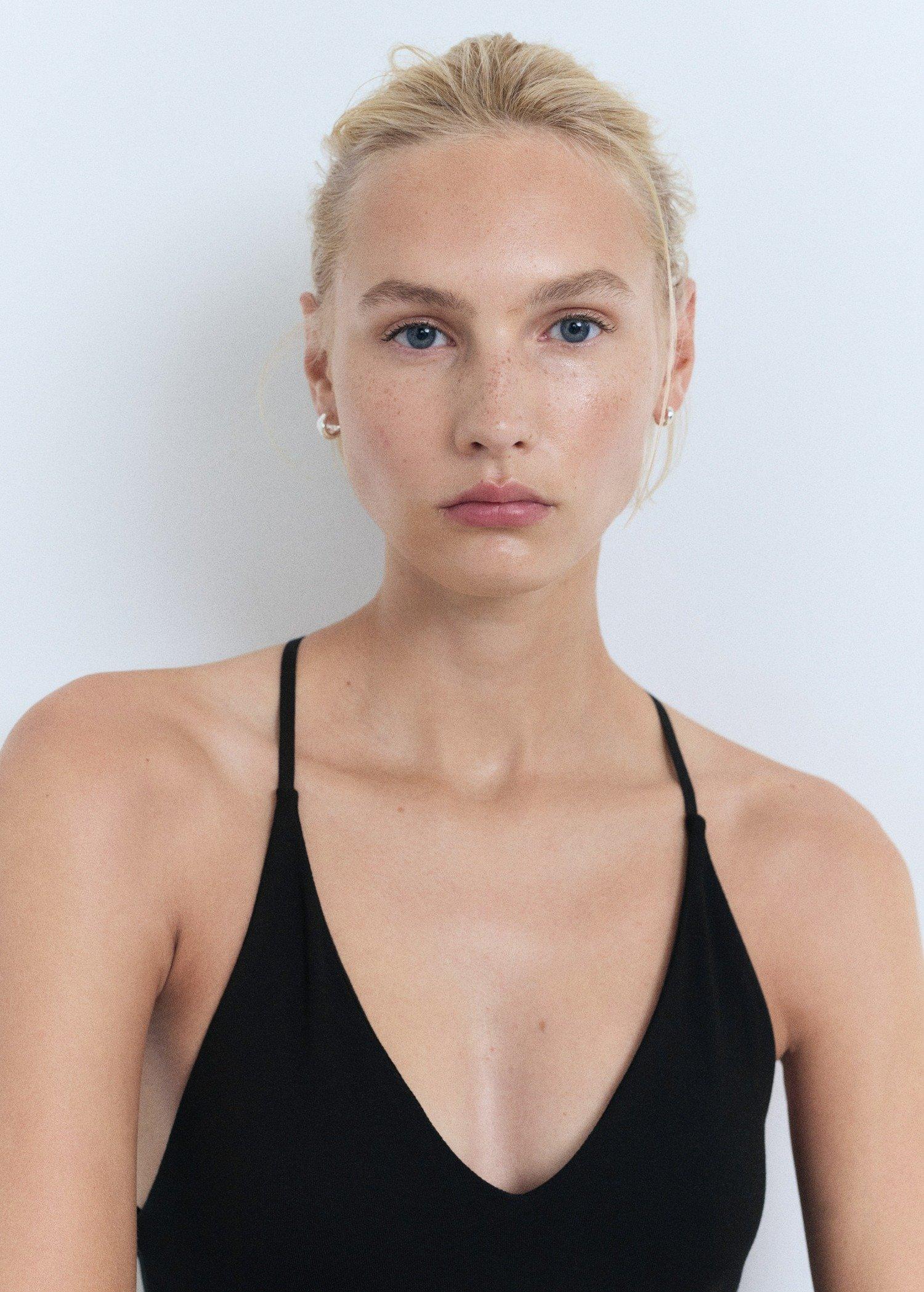 BLACK Midi-dress with back neckline, 0201_99, large image number 6