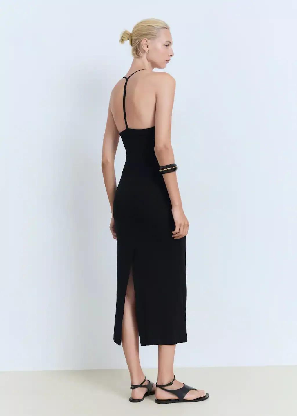 BLACK Midi-dress with back neckline, 0201_99, large image number 9