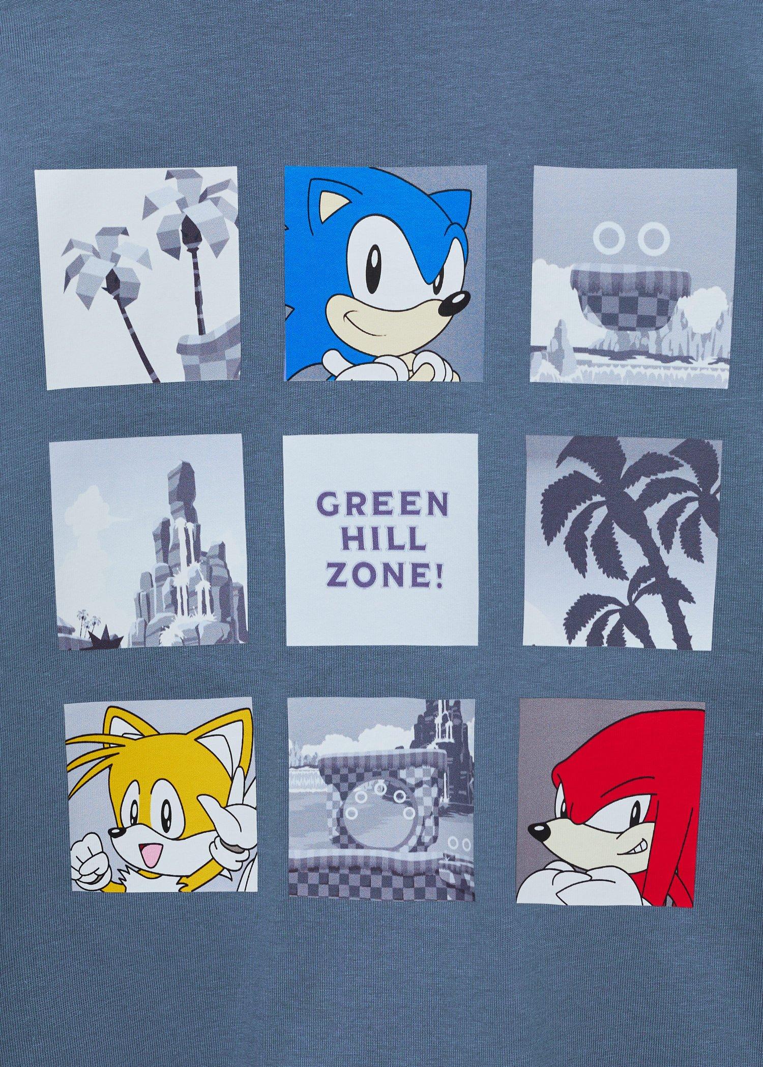 Blue Embossed Sonic T-Shirt, Kids Boys, , large image number 5