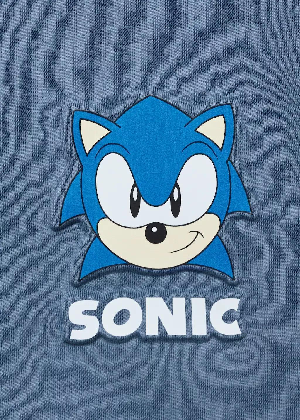 Blue Embossed Sonic T-Shirt, Kids Boys, , large image number 6