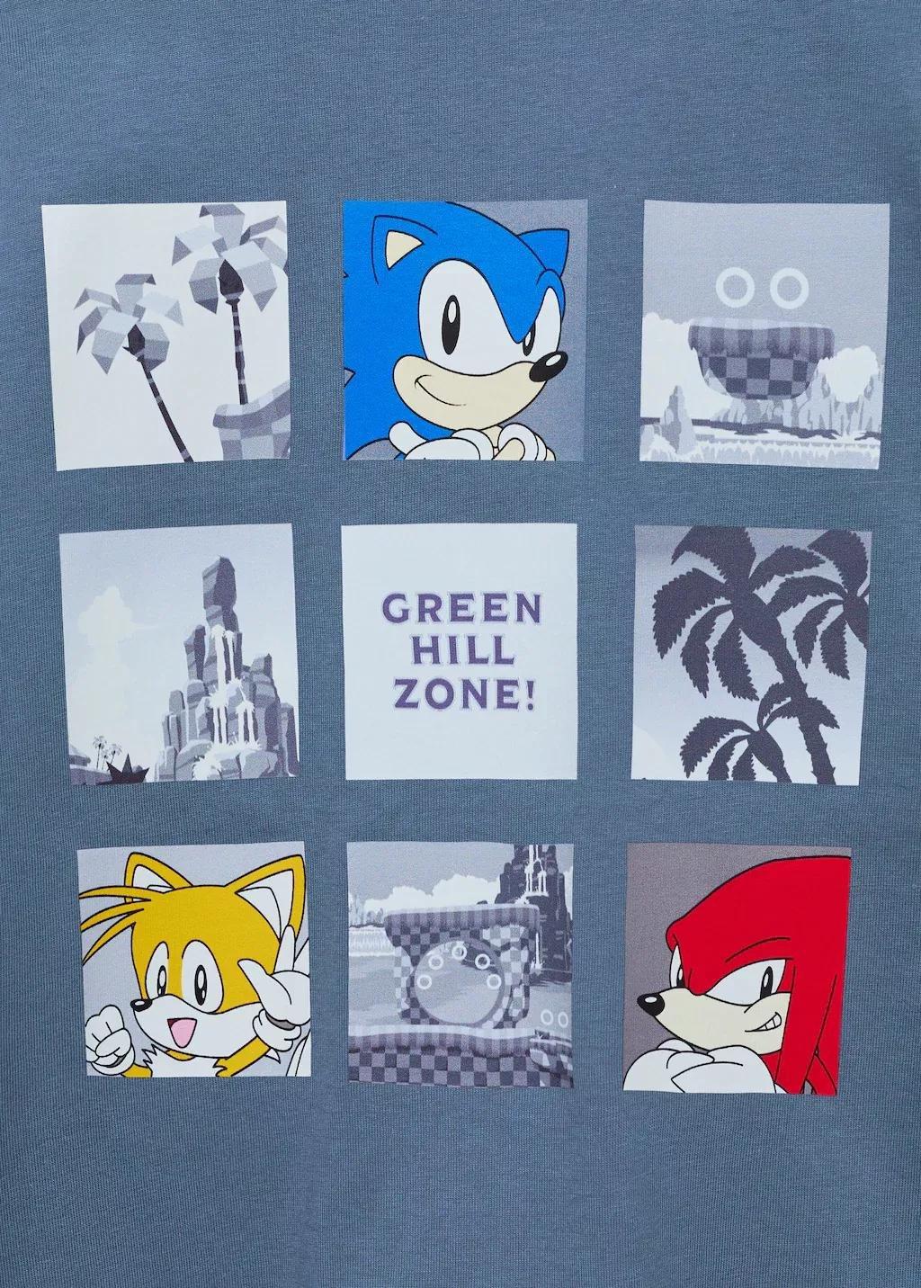 Blue Embossed Sonic T-Shirt, Kids Boys, , large image number 7