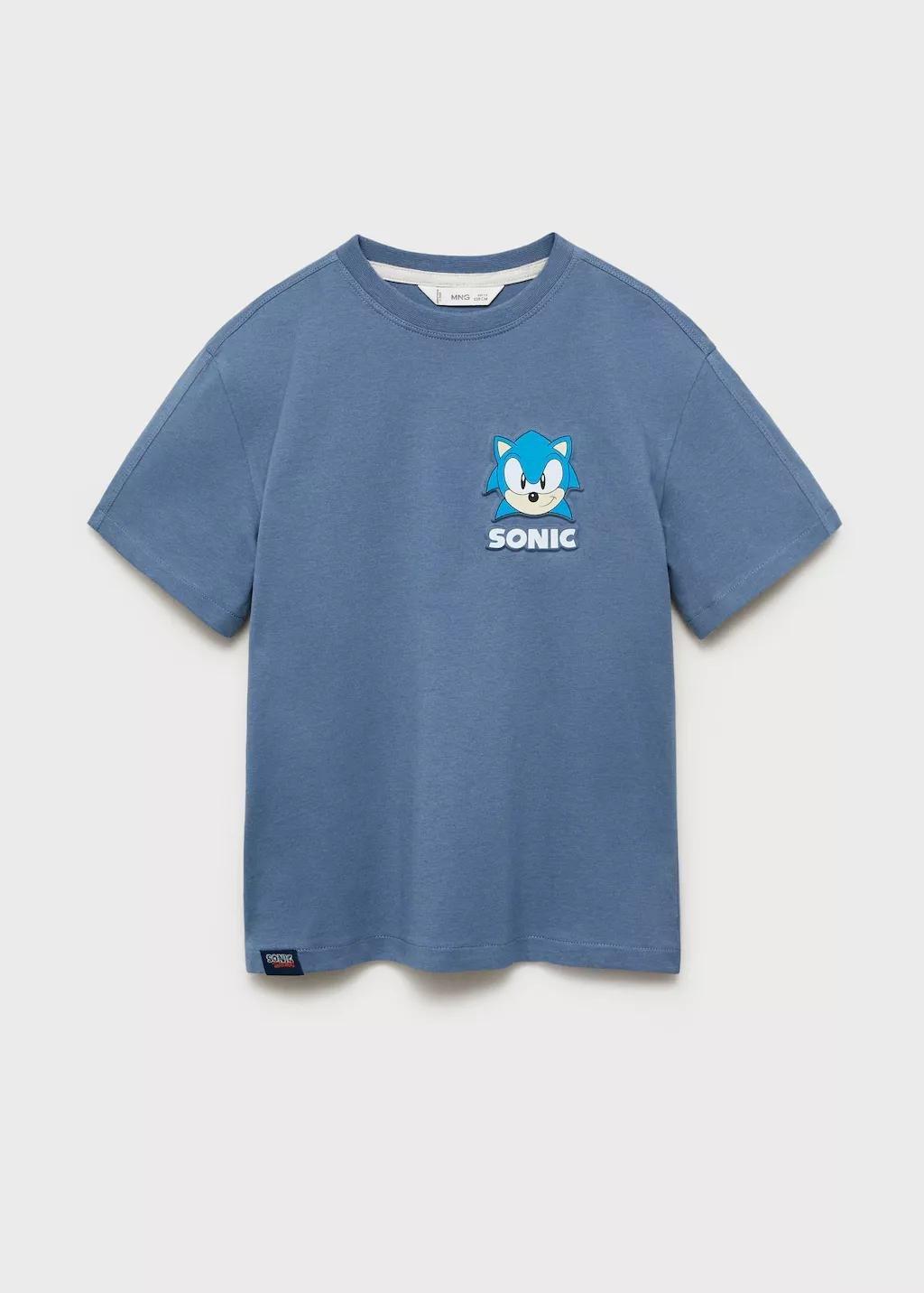 Blue Embossed Sonic T-Shirt, Kids Boys, , large image number 10