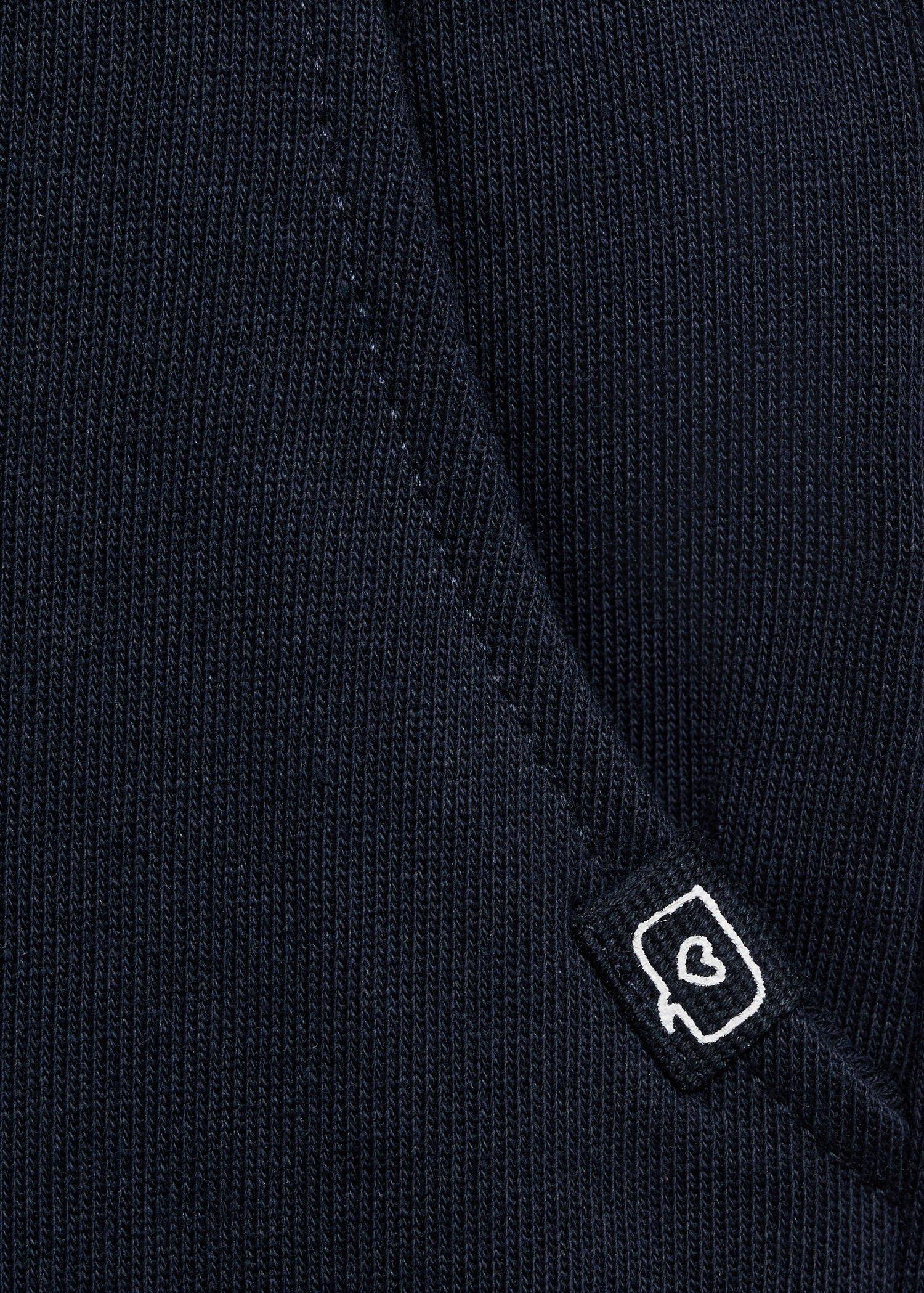 Navy Cotton Drawstring Joggers, Baby Girls, Navy, large image number 6