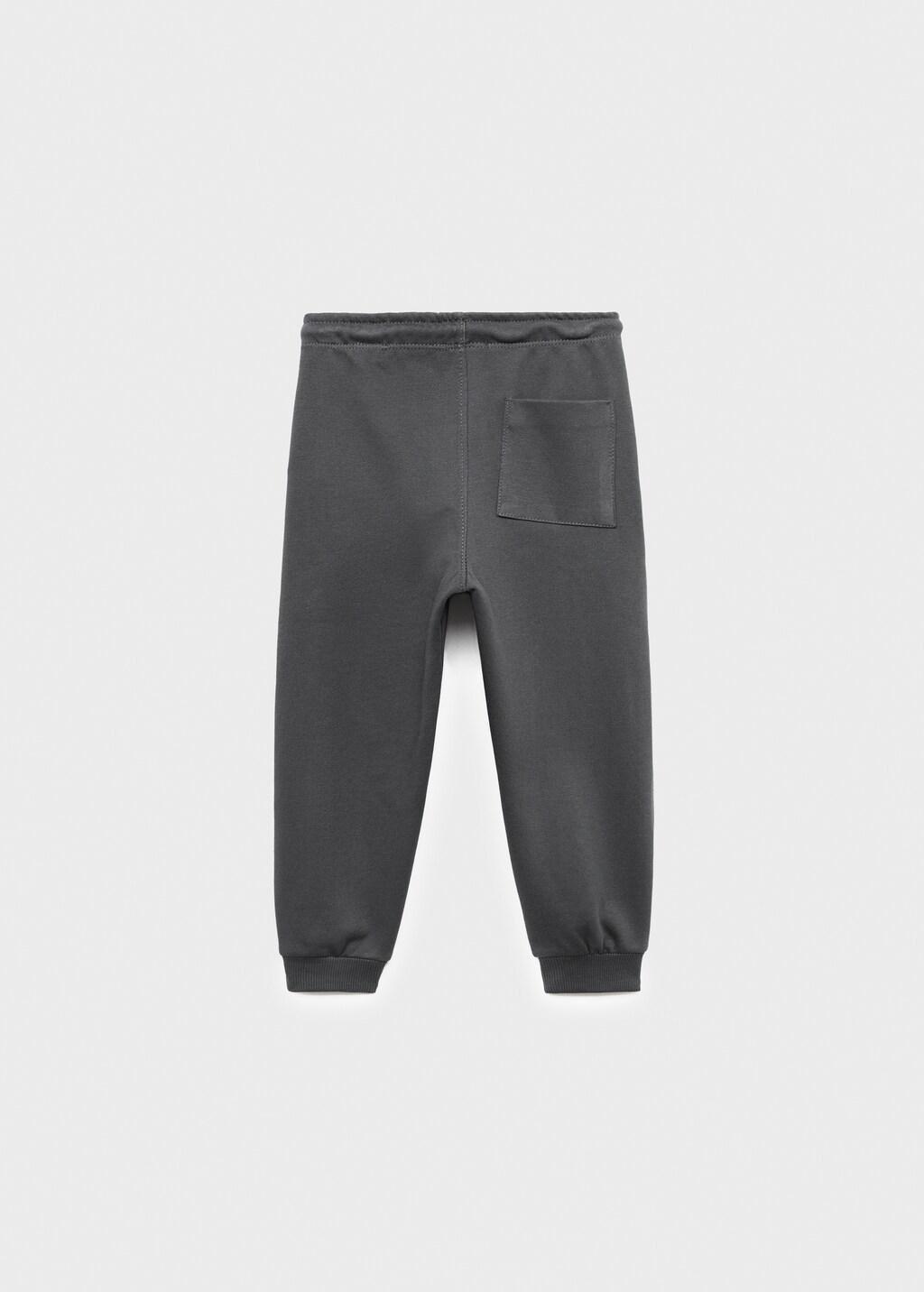Grey Cotton Jogger-Style Trousers, Baby Boys, , large image number 5