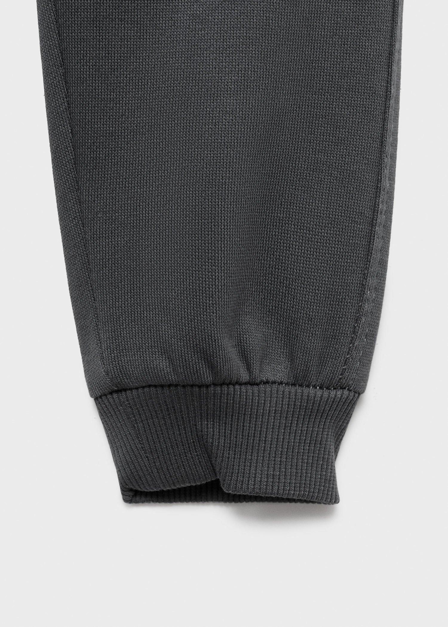 Grey Cotton Jogger-Style Trousers, Baby Boys, , large image number 6