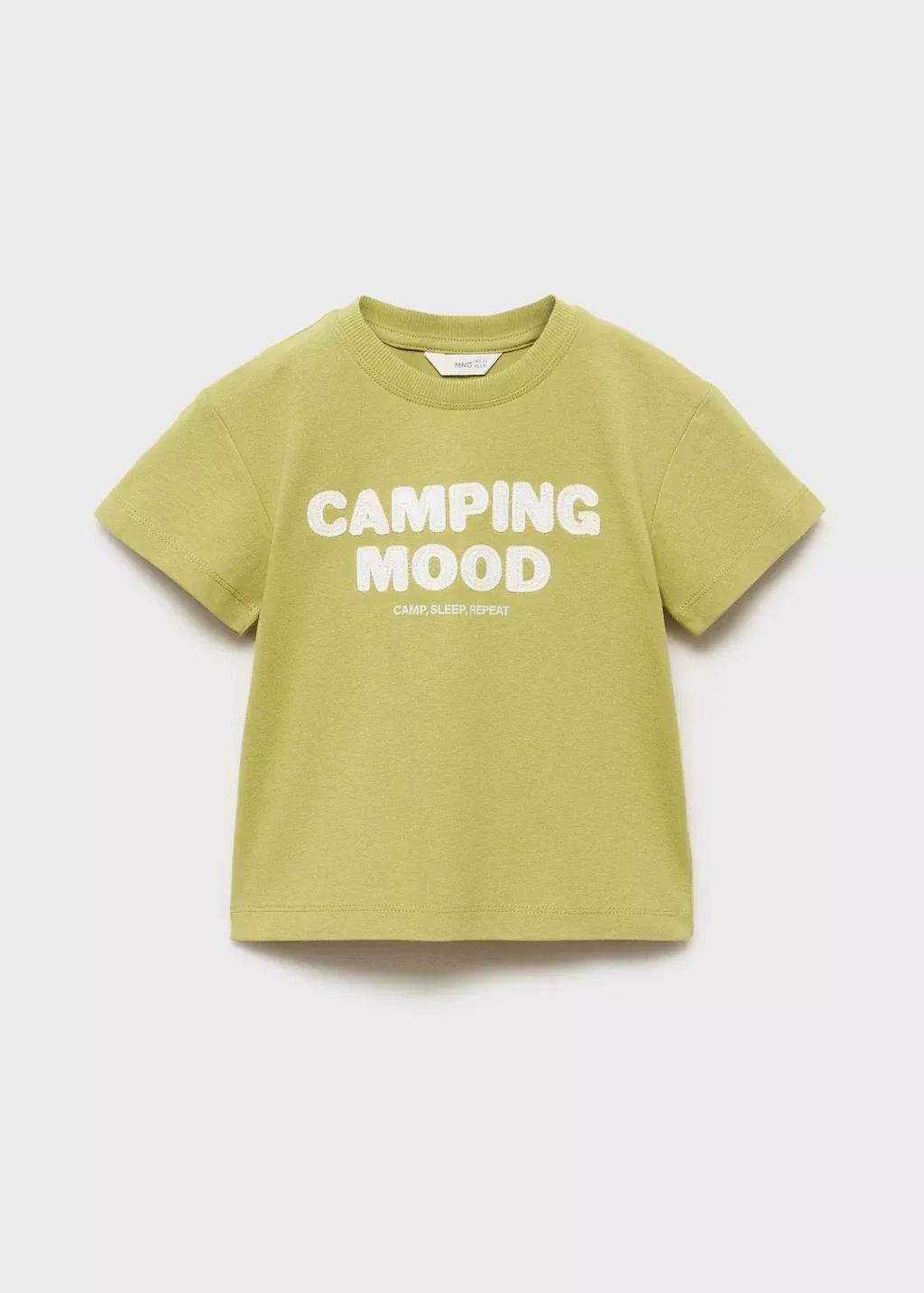 BRIGHT YELLOW Short-sleeved printed t-shirt, Baby Boy, , large image number 0