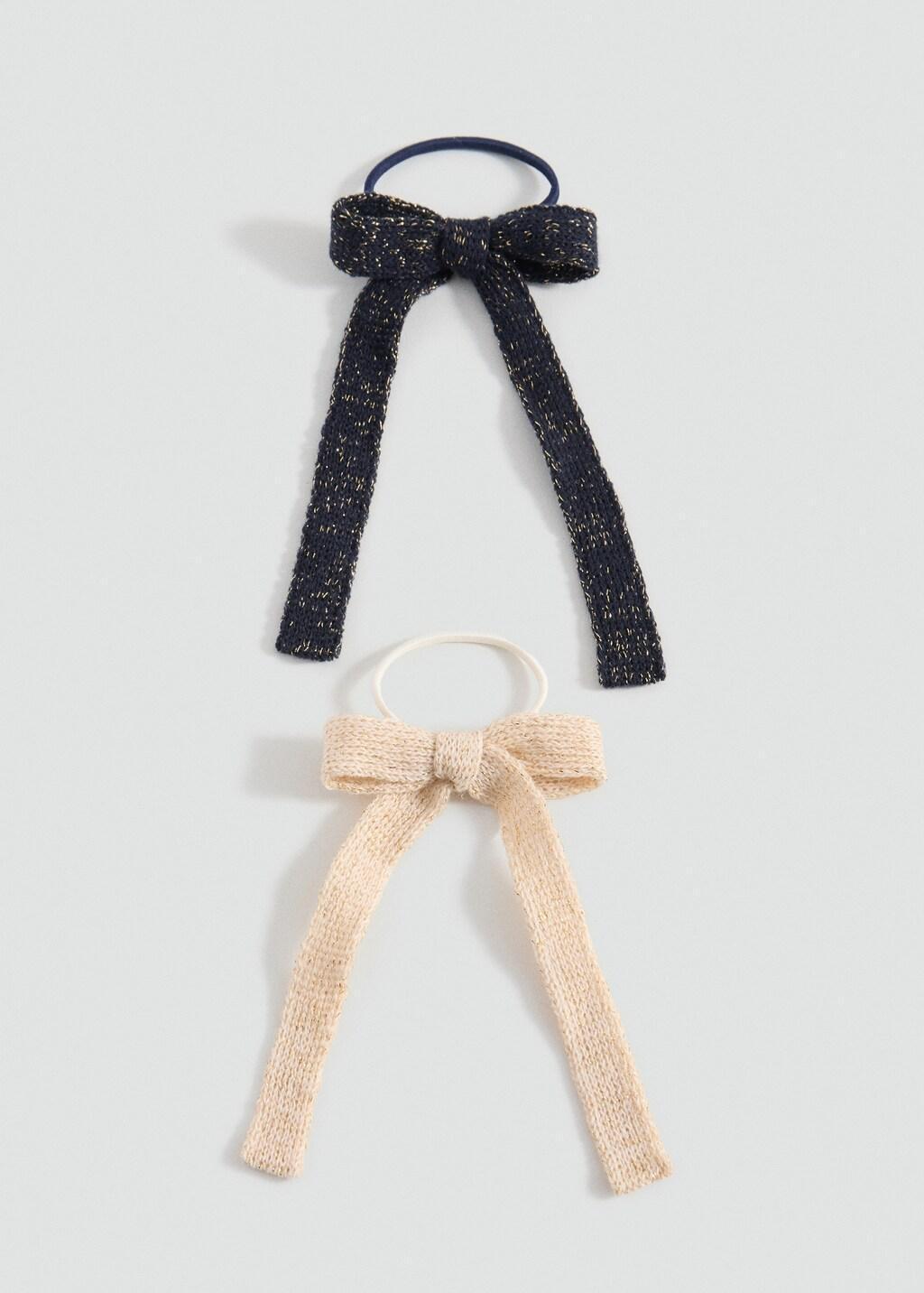 Beige Lt Pastel 2 Hair Tie Pack, Kids Girl, Light Pastel Brown, large image number 2
