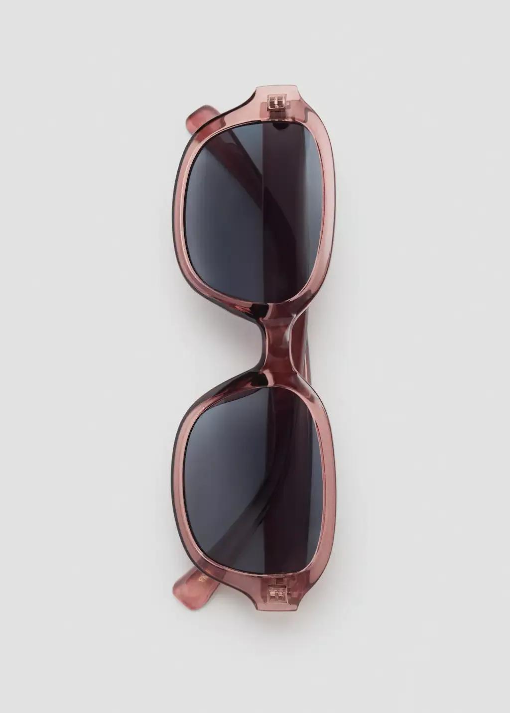 Orange Lt Pastel Semi-Transparent Frame Sunglasses, Light-Pastel Orange, large image number 2