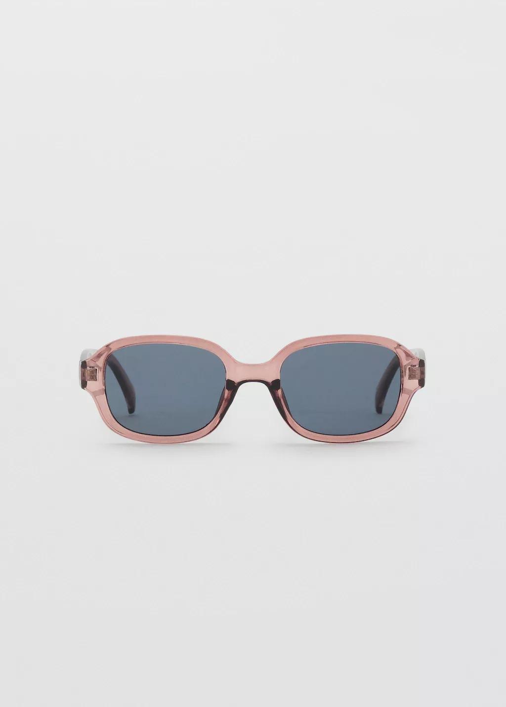 Orange Lt Pastel Semi-Transparent Frame Sunglasses, Light-Pastel Orange, large image number 5
