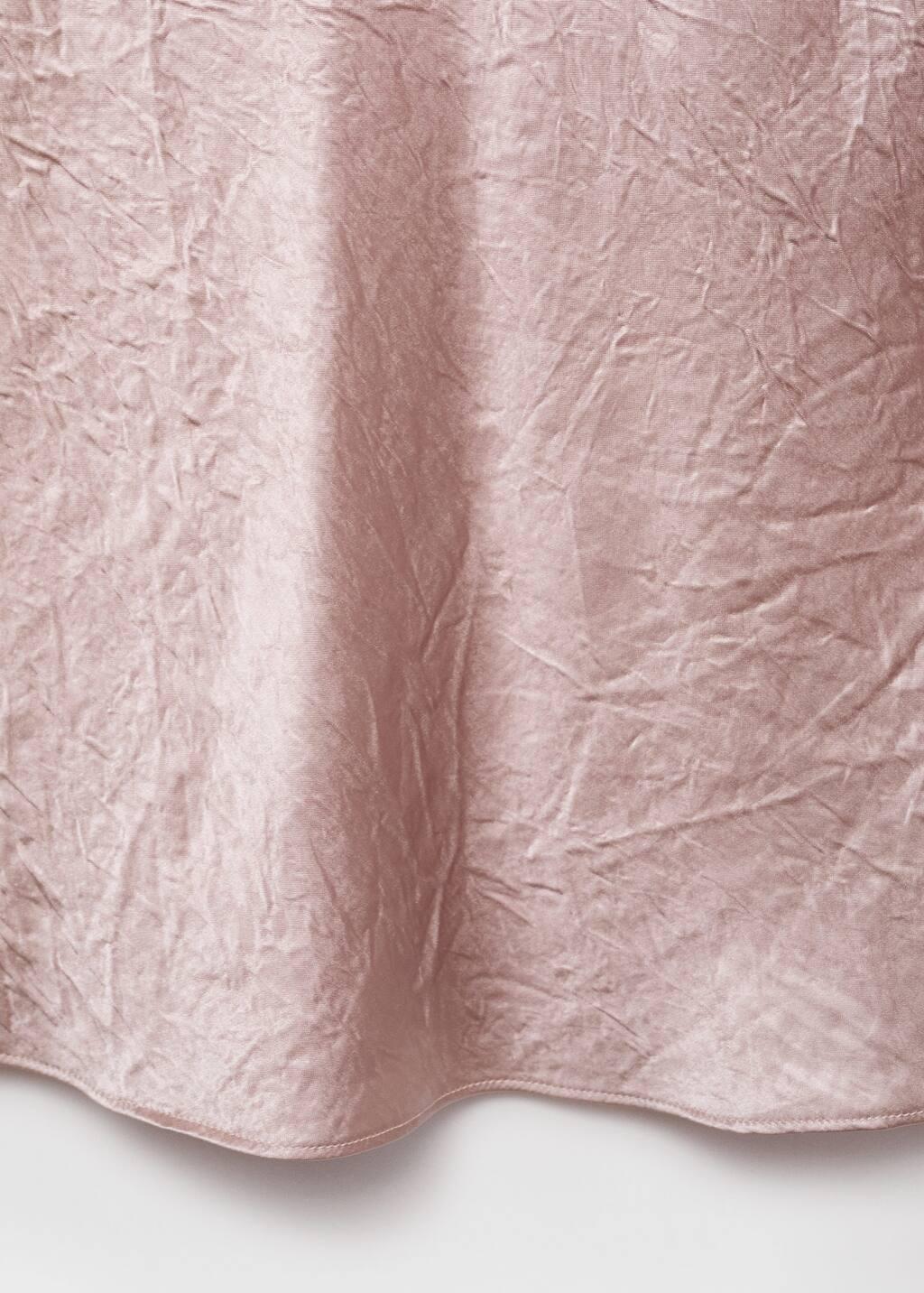 Pink Lt Pastel Crinkled effect satin blouse, , large image number 6