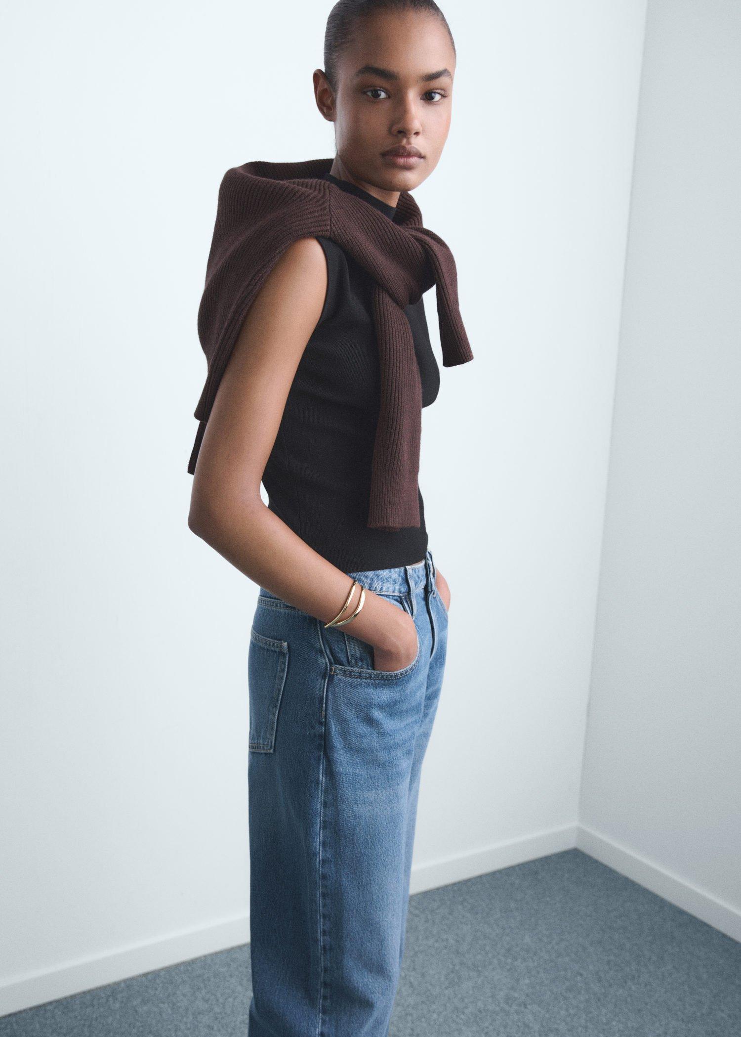 OPEN BLUE High-waisted barrel jeans, Open Blue, medium