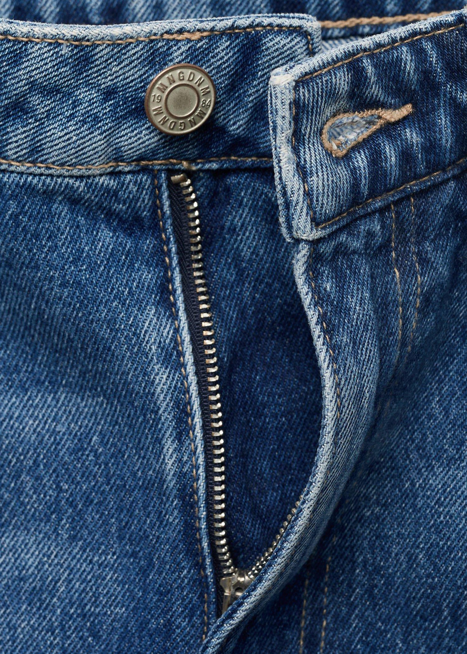Blue High-Waisted Balloon Jeans, Open Blue, large image number 12