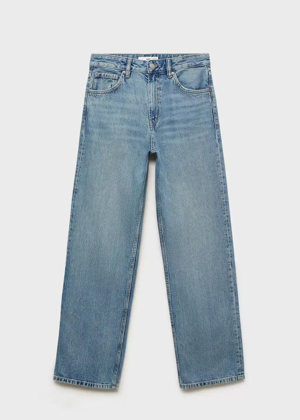 Blue Miami Medium-Rise Straight-Fit Jeans, , large image number 3