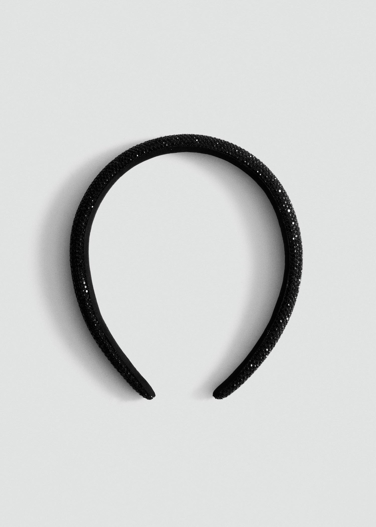 BLACK Glitter headband, Black, large image number 0